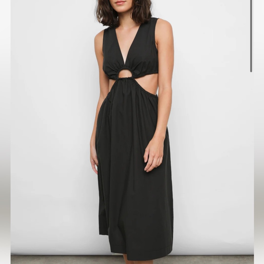 RAILS Rizo Cutout Poplin Midi Dress